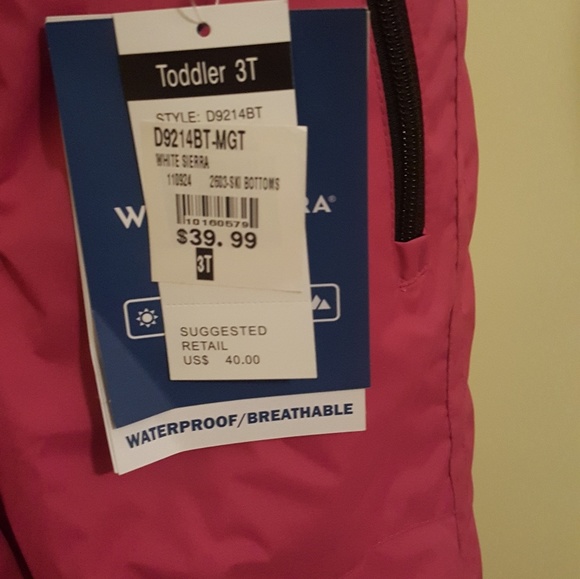 snow pants NWT 3T - Picture 2 of 4